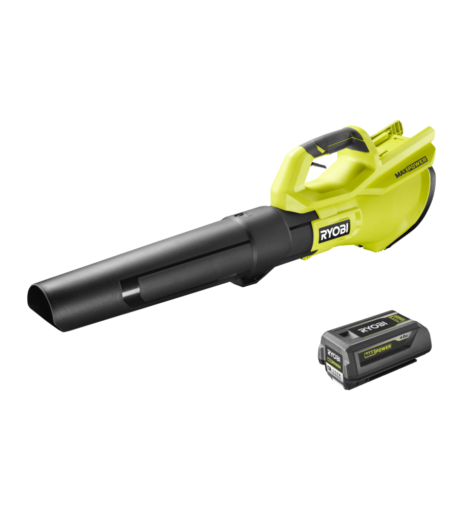 Outlet - usato per prova - soffiatore a batteria con turbina jet ryobi "ry36blb-140"  36v, batteria da 4ah inclusa